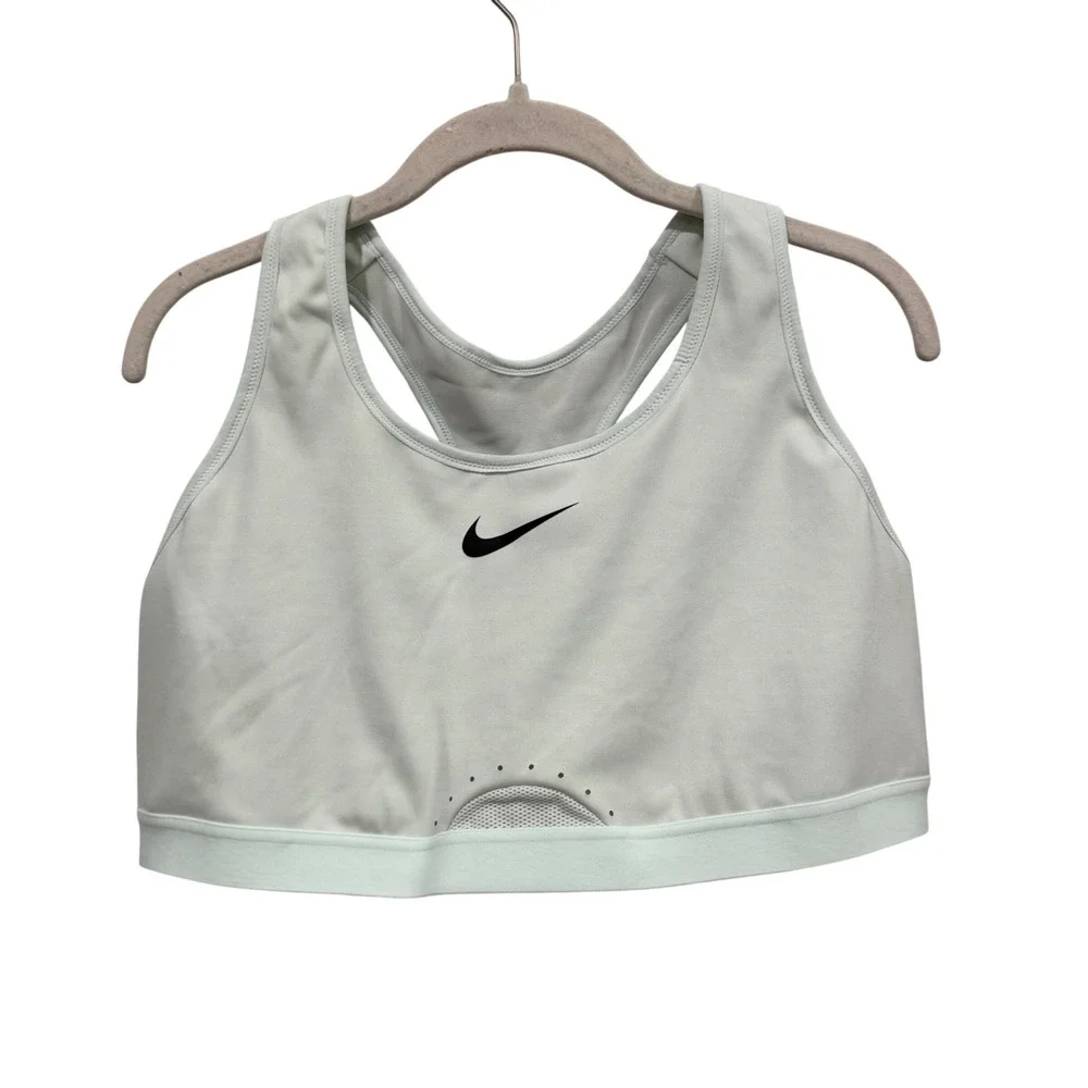 Nike Dri-FIT High Support Sports Bra Mint Green 1X F-G Racerback Mesh DD0428-379